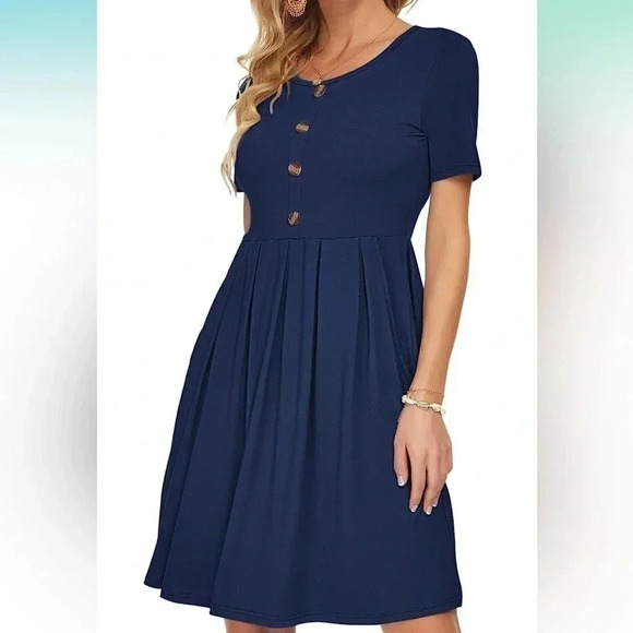 Casual Dress with Pockets Knee Length - Picture 3 of 5